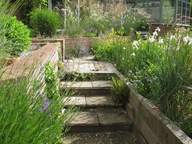 Terraced garden