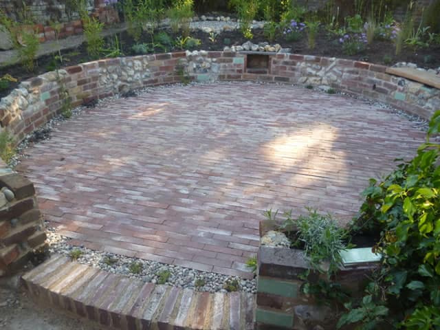 sunken patio
