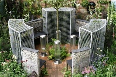 Old and New Pub Garden chelsea flower show garden