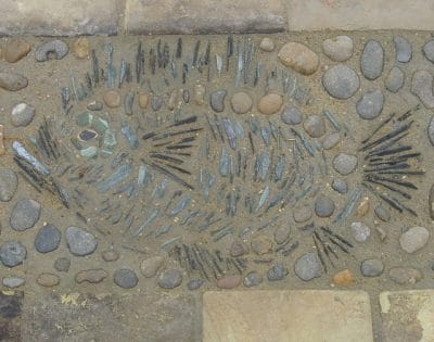 Fish mosaic fish mosaic in patio