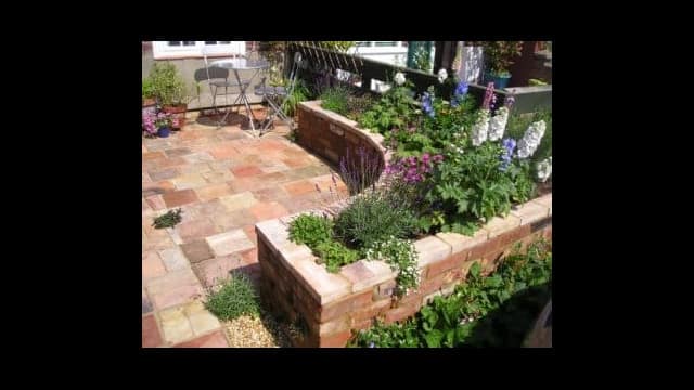 Front Patio cottage planting